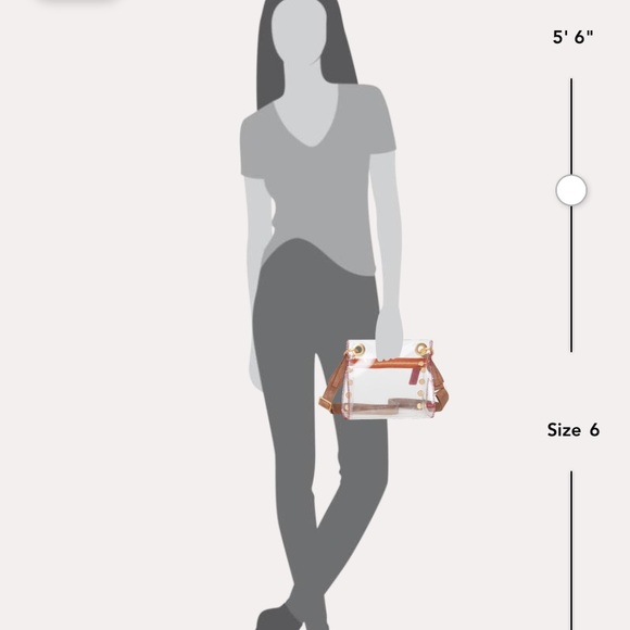 NWT Hammitt Tony Clear Stadium Approved Bag - Picture 6 of 6